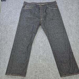 Levi's 501 Jeans Mens Tagged 44x32 Dark Wash Straight Button Fly
